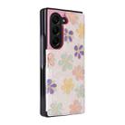 For Samsung Galaxy Z Fold5 Printed Double Buckle RFID Anti-theft Phone Case(Blossoming Flowers) - 2