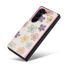 For Samsung Galaxy Z Fold5 Printed Double Buckle RFID Anti-theft Phone Case(Blossoming Flowers) - 3