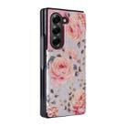 For Samsung Galaxy Z Fold6 Printed Double Buckle RFID Anti-theft Phone Case(Pastoral Rose) - 2