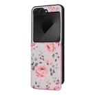 For Samsung Galaxy Z Flip5 Printed Double Buckle RFID Anti-theft Phone Case(Pastoral Rose) - 2