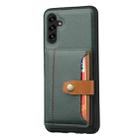 For Samsung Galaxy S25 5G Calfskin Card Slot TPU Hybrid PU Phone Case(Green) - 2