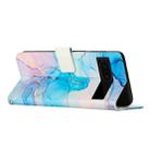 For Google Pixel 8A Painted Marble Pattern Leather Phone Case(Pink Green) - 3