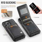 For iPhone 15 Pro Max AutSpace A12 MagSafe Magnetic RFID Card Bag Phone Case(Black) - 2