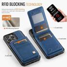 For iPhone 13 Pro Max AutSpace A12 MagSafe Magnetic RFID Card Bag Phone Case(Blue) - 2