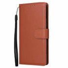 For Samsung Galaxy S25+ 5G 3-Card Slots Multifunctional Leather Phone Case(Brown) - 2