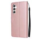 For Samsung Galaxy S25+ 5G 3-Card Slots Multifunctional Leather Phone Case(Rose Gold) - 3