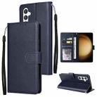 For Samsung Galaxy S25+ 5G 3-Card Slots Multifunctional Leather Phone Case(Blue) - 1