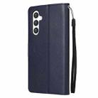 For Samsung Galaxy S25 5G 3-Card Slots Multifunctional Leather Phone Case(Blue) - 3