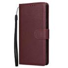 For Samsung Galaxy S25 5G 3-Card Slots Multifunctional Leather Phone Case(Wine Red) - 2