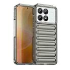 For Redmi K70 Pro Capsule Series Candy Color IMD Phone Case(Transparent Grey) - 1