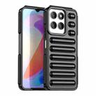 For Honor X6a Capsule Series Candy Color IMD Phone Case(Black) - 1