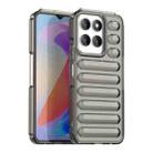 For Honor X6a Capsule Series Candy Color IMD Phone Case(Transparent Grey) - 1