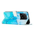 For Xiaomi 13T / 13T Pro Painted Marble Pattern Leather Phone Case(Blue Green) - 3