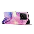 For Xiaomi 13T / 13T Pro Painted Marble Pattern Leather Phone Case(Purple) - 3