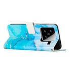 For Xiaomi 15 Painted Marble Pattern Leather Phone Case(Blue Green) - 3