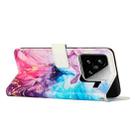 For Xiaomi 15 Painted Marble Pattern Leather Phone Case(Pink Purple) - 3