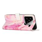 For Xiaomi 15 Painted Marble Pattern Leather Phone Case(Rose Gold) - 3