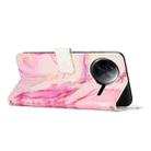 For Xiaomi Poco F7 Pro / Poco F7 Ultra Painted Marble Pattern Leather Phone Case(Rose Gold) - 3