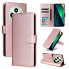 For Xiaomi Poco C75 4G 3-Card Slots Multifunctional Leather Phone Case(Rose Gold) - 1
