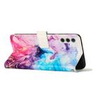 For Samsung Galaxy A35 5G Painted Marble Pattern Leather Phone Case(Pink Purple) - 3
