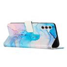 For Samsung Galaxy A35 5G Painted Marble Pattern Leather Phone Case(Pink Green) - 3