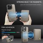 For iPhone 13 Pro Max AutSpace A13 MagSafe Magnetic RFID Flip Card Bag Phone Case(Grey) - 3