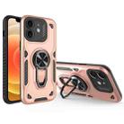 For iPhone 12 Metal Rotating Bracket TPU + PC Magnetic Phone Case(Gold) - 1