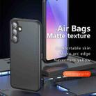 For Samsung Galaxy A56 5G Armor Precise Hole PC Hybrid TPU Phone Case(Frosted Black) - 2