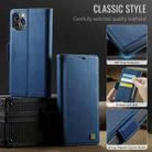 For iPhone 11 Pro Max AutSpace A11 Side Buckle MagSafe Magnetic RFID Phone Leather Case(Blue) - 2