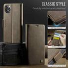 For iPhone 11 Pro Max AutSpace A11 Side Buckle MagSafe Magnetic RFID Phone Leather Case(Coffee) - 2