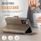 For iPhone 11 Pro Max AutSpace A11 Side Buckle MagSafe Magnetic RFID Phone Leather Case(Coffee) - 3