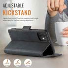 For iPhone 11 AutSpace A11 Side Buckle MagSafe Magnetic RFID Phone Leather Case(Black) - 3