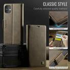 For iPhone 11 AutSpace A11 Side Buckle MagSafe Magnetic RFID Phone Leather Case(Coffee) - 2