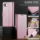 For iPhone 16e AutSpace A11 Side Buckle MagSafe Magnetic RFID Phone Leather Case(Rose Gold) - 2