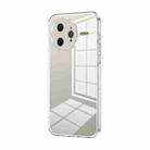 For Redmi K80 Pro Transparent Plating Fine Hole Phone Case(Transparent) - 1