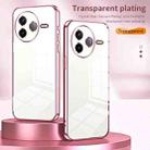 For Redmi K80 Transparent Plating Fine Hole Phone Case(Purple) - 2