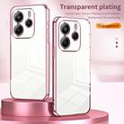 For Redmi Note14 4G 163.25mm Transparent Plating Fine Hole Phone Case(Green) - 2
