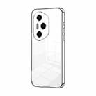 For Honor 300 Pro Transparent Plating Fine Hole Phone Case(Silver) - 1