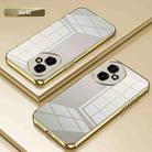 For Honor 400 Global 156.5mm Transparent Plating Fine Hole Phone Case(Gold) - 2