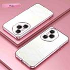 For Honor 400 Pro Global 160.8mm Transparent Plating Fine Hole Phone Case(Pink) - 2
