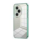 For Honor 400 Pro Global 160.8mm Transparent Plating Fine Hole Phone Case(Green) - 1