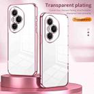 For Honor 400 Pro Global 160.8mm Transparent Plating Fine Hole Phone Case(Green) - 3