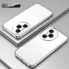 For Honor 400 Pro Global 160.8mm Transparent Plating Fine Hole Phone Case(Silver) - 2