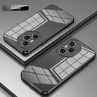 For Honor 400 Pro Global 160.8mm Transparent Plating Fine Hole Phone Case(Black) - 2