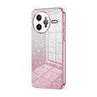 For Redmi K80 Pro Gradient Glitter Powder Electroplated Phone Case(Pink) - 1