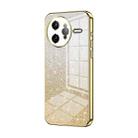 For Redmi K80 Pro Gradient Glitter Powder Electroplated Phone Case(Gold) - 1