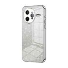 For Redmi K80 Pro Gradient Glitter Powder Electroplated Phone Case(Silver) - 1