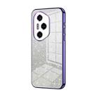 For Honor 300 Pro Gradient Glitter Powder Electroplated Phone Case(Purple) - 1