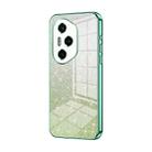 For Honor 300 Pro Gradient Glitter Powder Electroplated Phone Case(Green) - 1