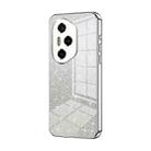 For Honor 300 Pro Gradient Glitter Powder Electroplated Phone Case(Silver) - 1